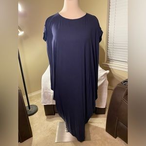 Boho Kaftan-styled Navy Blue Dress